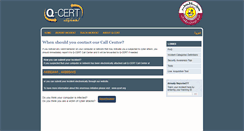 Desktop Screenshot of call.qcert.org